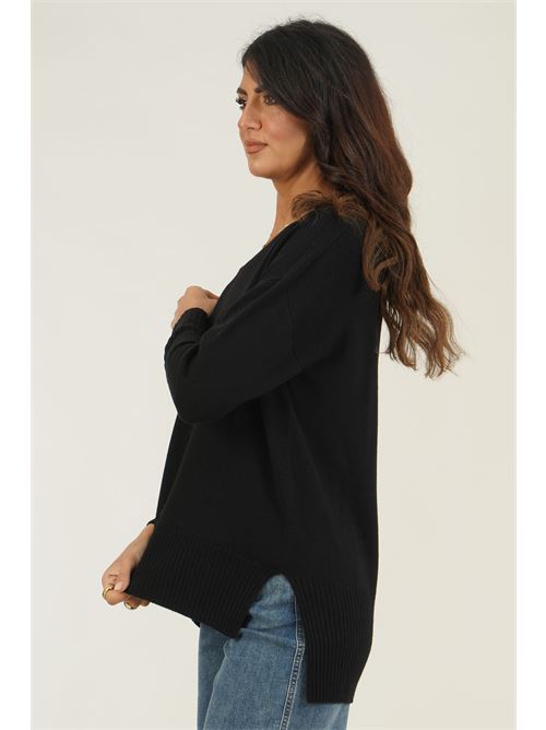 Maglia in lana merino Valeria Ghittori | 1245NERO